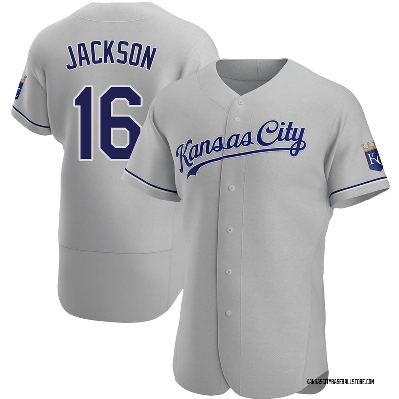 Bo Jackson Men's Kansas City Royals Road Jersey - Gray Authentic