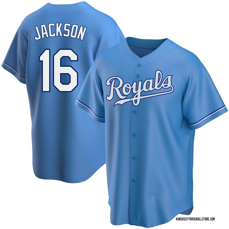 Bo Jackson Youth Kansas City Royals Alternate Jersey - Light Blue Replica