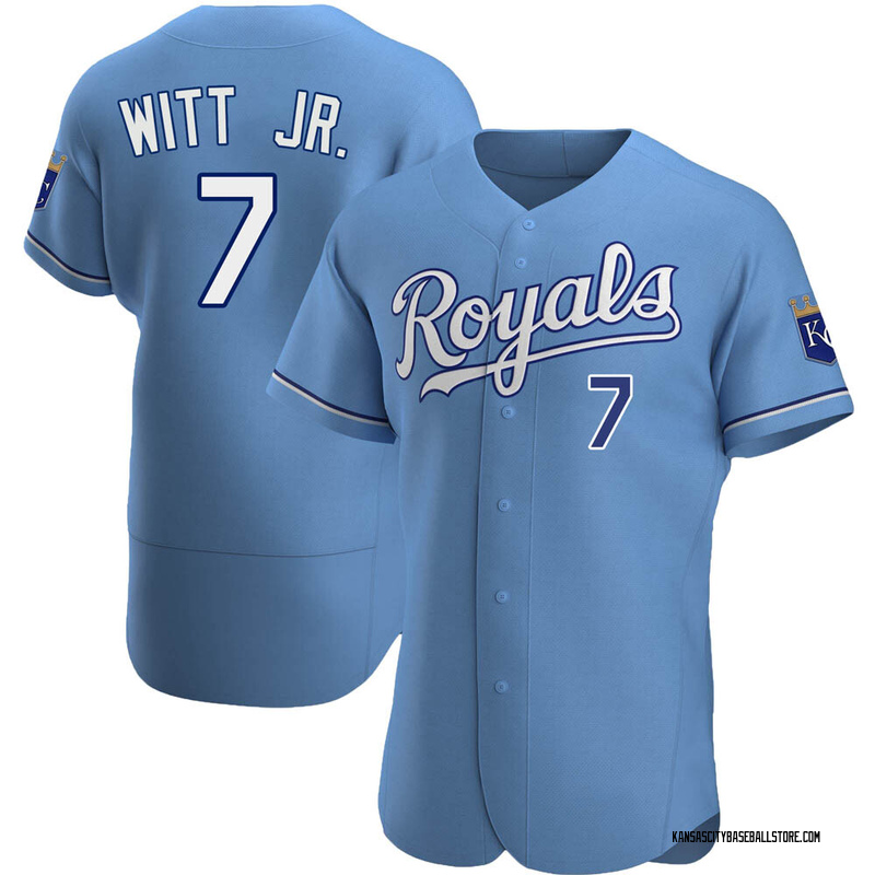 Bobby Witt Jr. Men's Kansas City Royals Alternate Jersey - Light Blue Authentic
