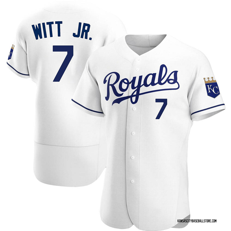 Bobby Witt Jr. Men's Kansas City Royals Home Jersey - White Authentic