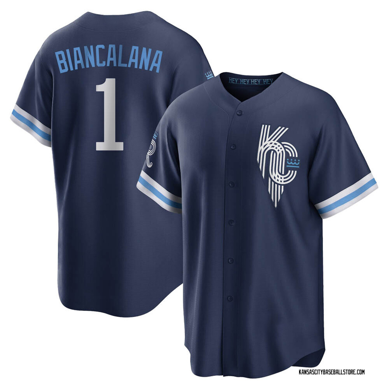 Buddy Biancalana Men's Kansas City Royals 2022 City Connect Jersey - Navy Replica