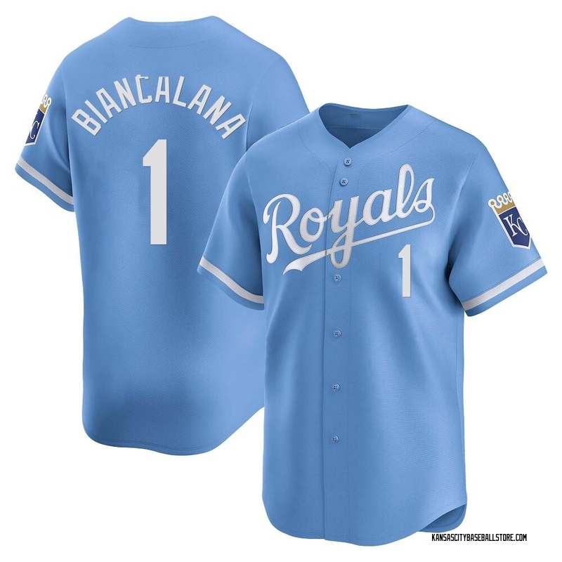 Buddy Biancalana Men's Kansas City Royals Alternate Jersey - Light Blue Limited