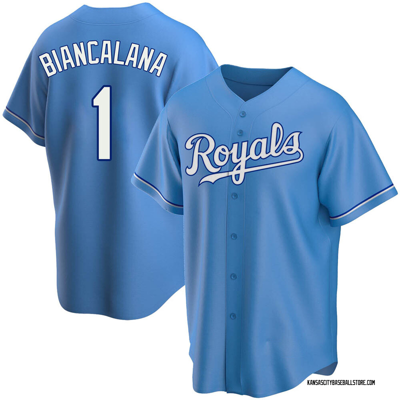 Buddy Biancalana Men's Kansas City Royals Alternate Jersey - Light Blue Replica