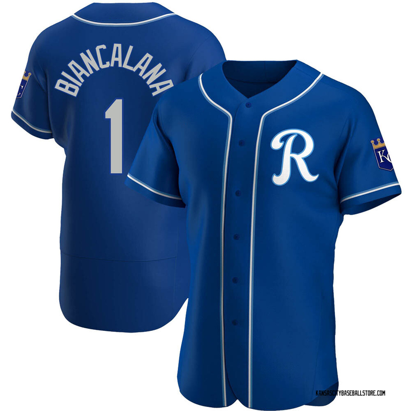 Buddy Biancalana Men's Kansas City Royals Alternate Jersey - Royal Authentic
