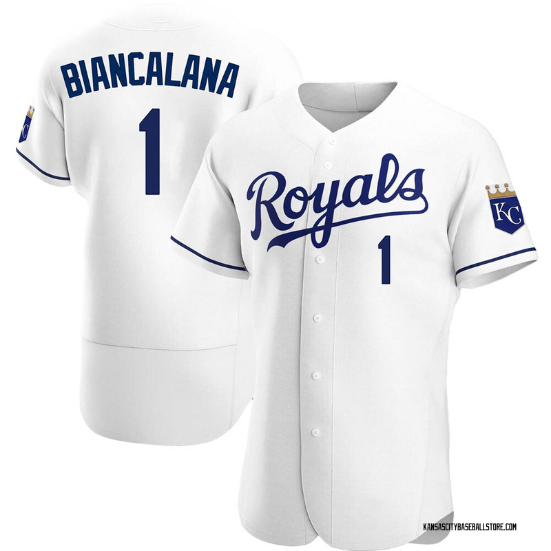 Buddy Biancalana Men's Kansas City Royals Home Jersey - White Authentic