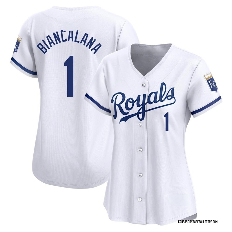 Buddy Biancalana Women's Kansas City Royals Home Jersey - White Limited