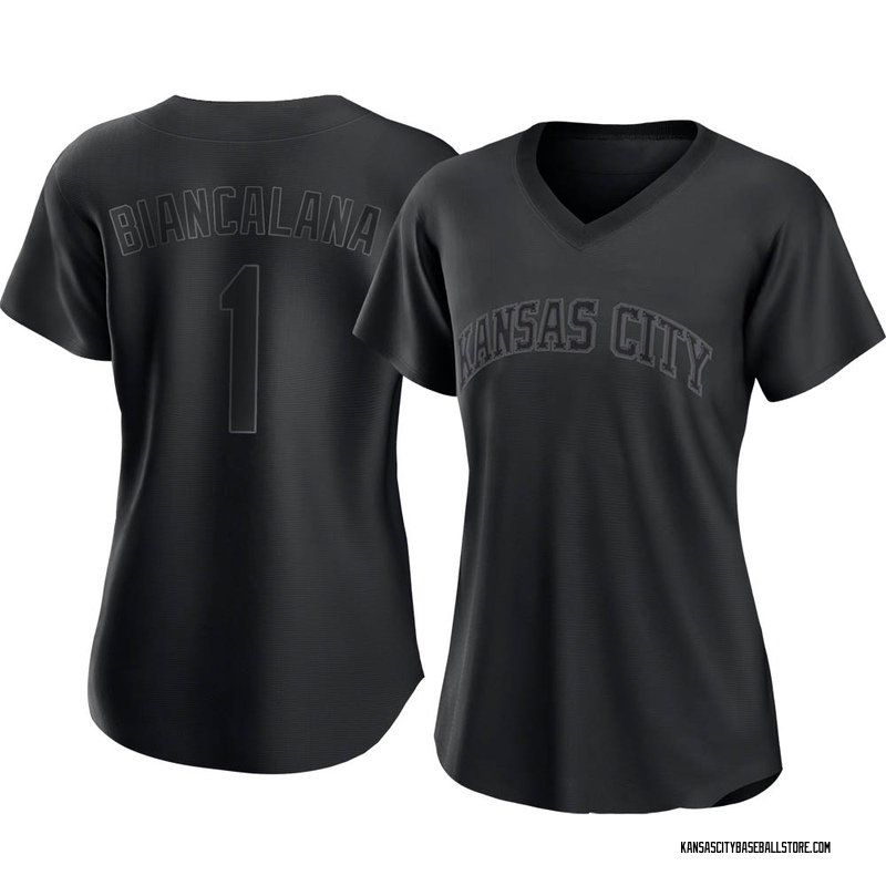 Buddy Biancalana Women's Kansas City Royals Pitch Fashion Jersey - Black Authentic