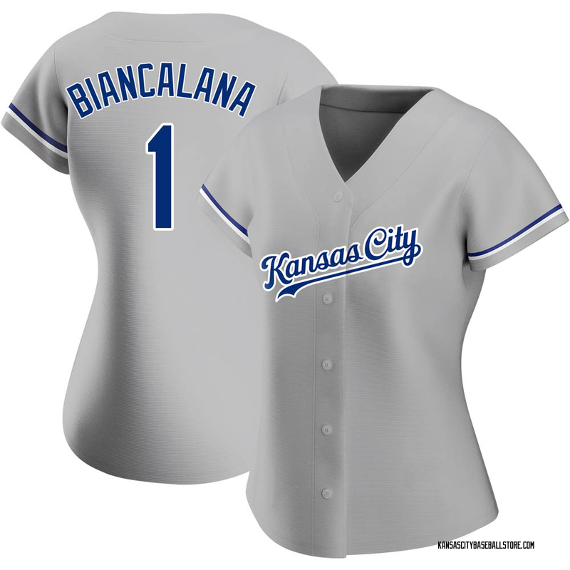 Buddy Biancalana Women's Kansas City Royals Road Jersey - Gray Replica