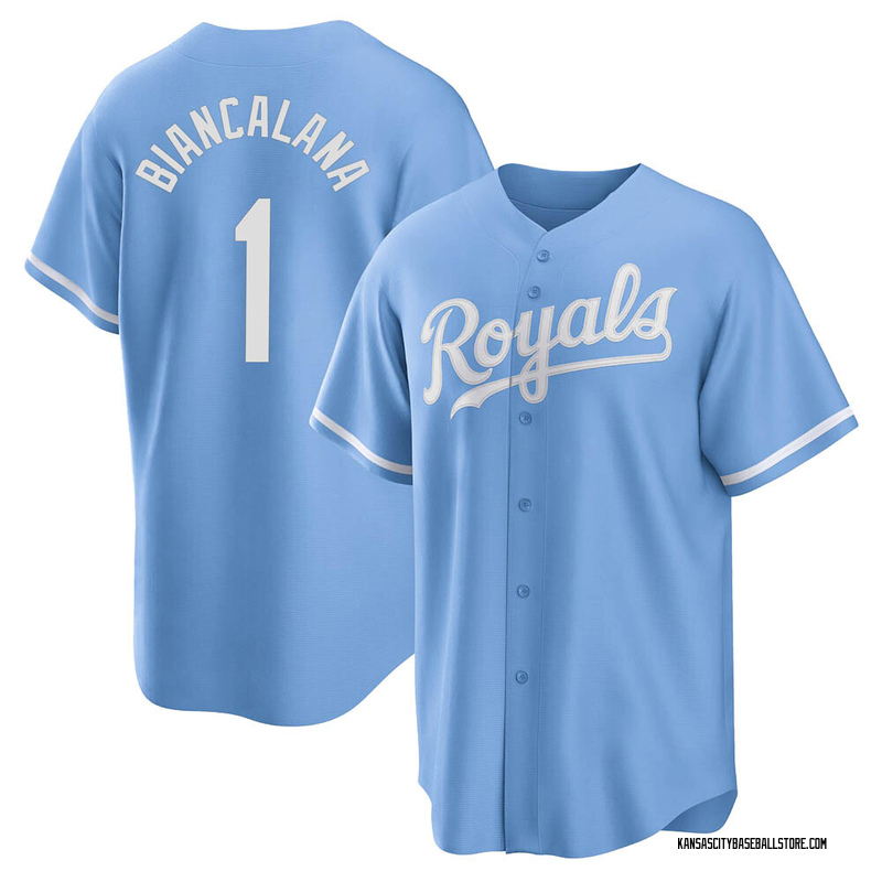 Buddy Biancalana Youth Kansas City Royals 2022 Alternate Jersey - Light Blue Replica