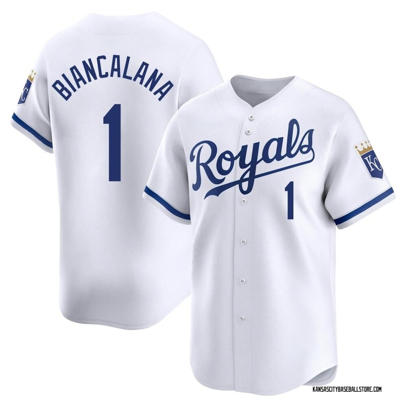 Buddy Biancalana Youth Kansas City Royals Home Jersey - White Limited