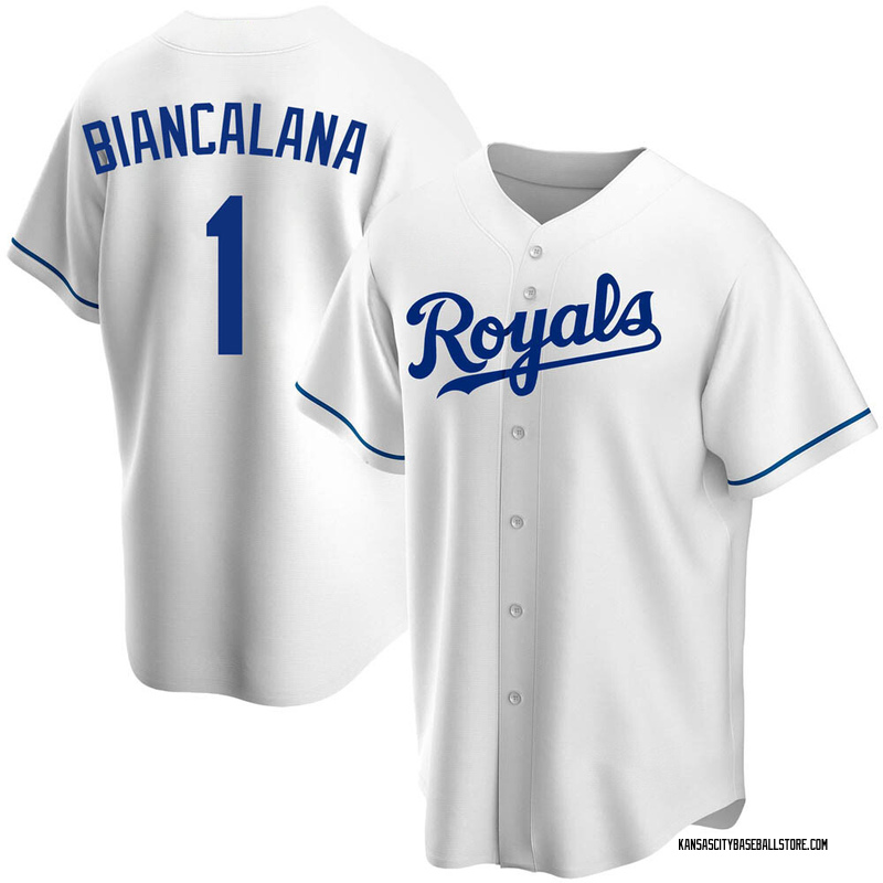 Buddy Biancalana Youth Kansas City Royals Home Jersey - White Replica