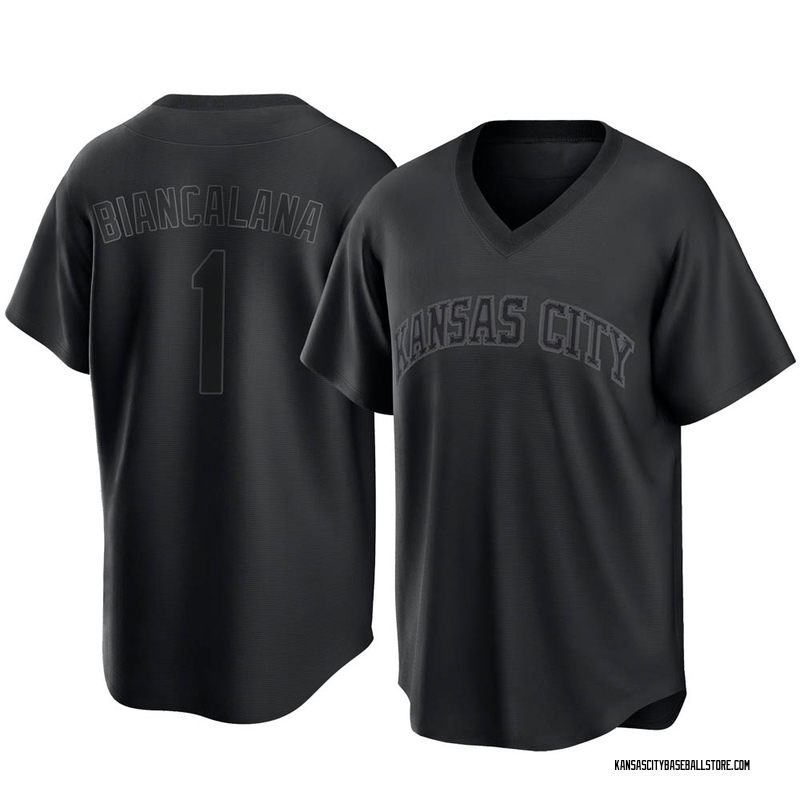 Buddy Biancalana Youth Kansas City Royals Pitch Fashion Jersey - Black Replica