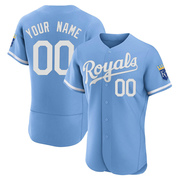Custom Men's Kansas City Royals 2022 Alternate Jersey - Light Blue Authentic