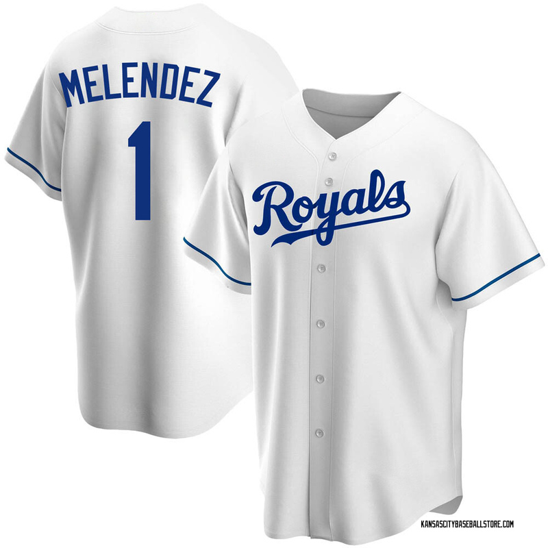 MJ Melendez Men's Kansas City Royals Home Jersey - White Replica
