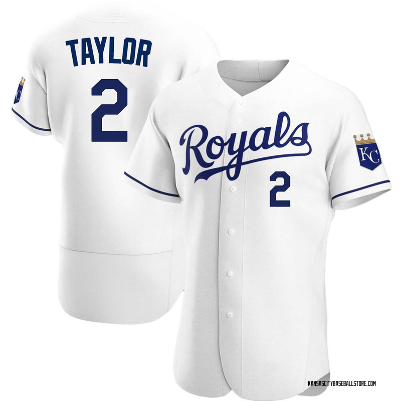 Michael Taylor Men's Kansas City Royals Home Jersey - White Authentic