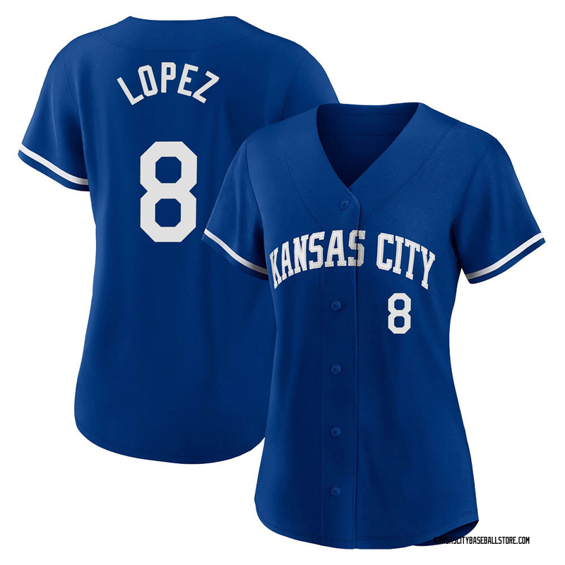 Nicky Lopez Youth Kansas City Royals 2022 Alternate Jersey - Royal Replica