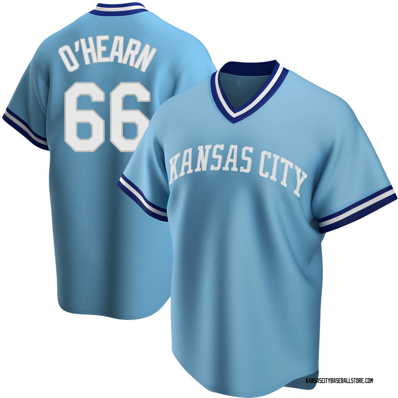Ryan O'Hearn Men's Kansas City Royals Road Cooperstown Collection Jersey - Light Blue Replica